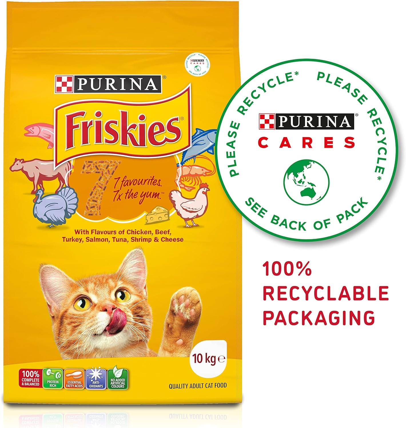 FRISKIES Adult Dry Cat Food 7 10Kg